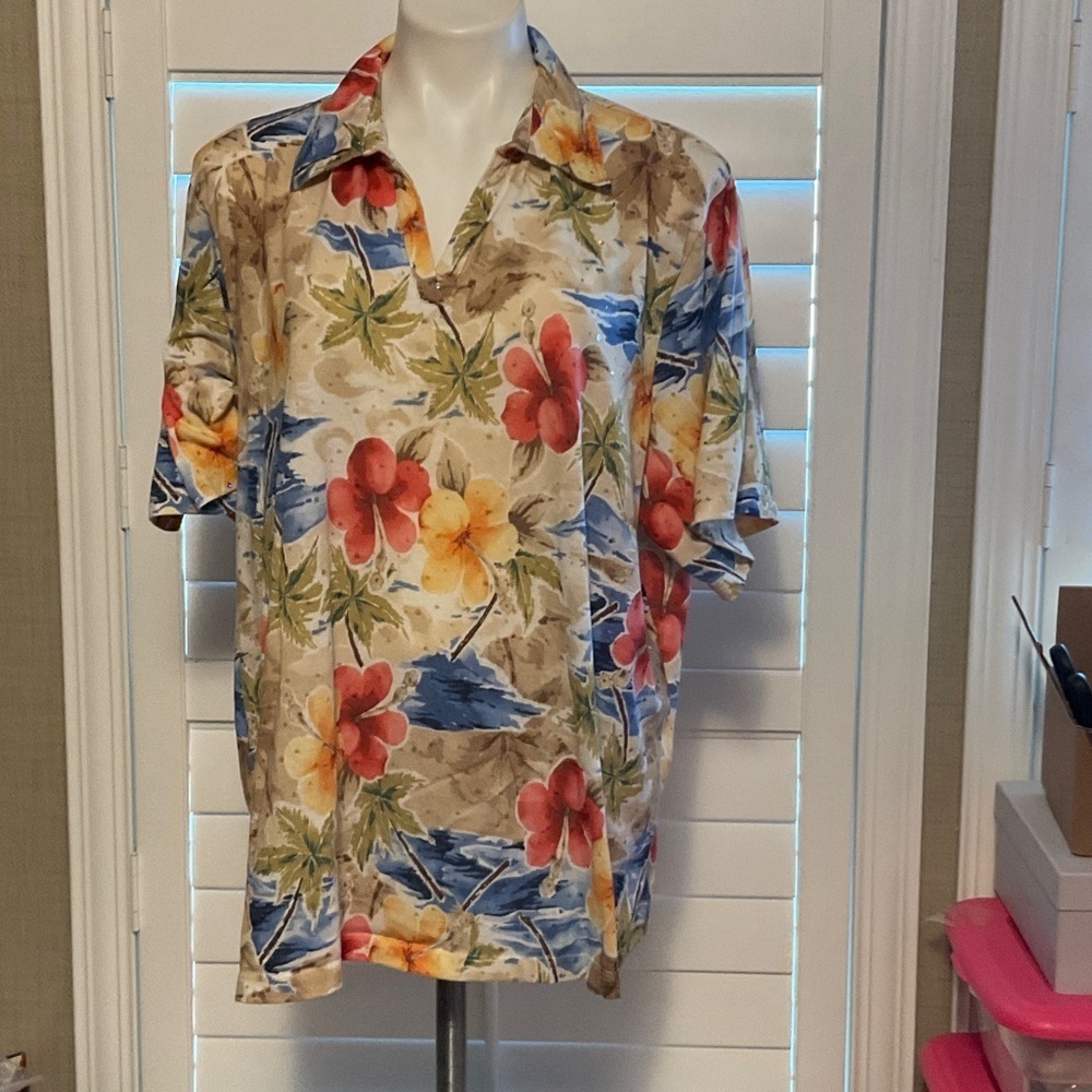 Tropical Floral Men's Casual Shirt